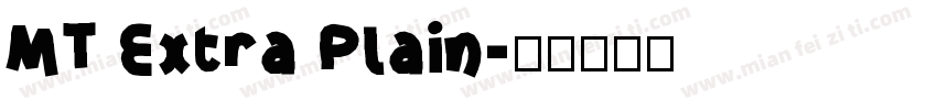 MT Extra Plain字体转换